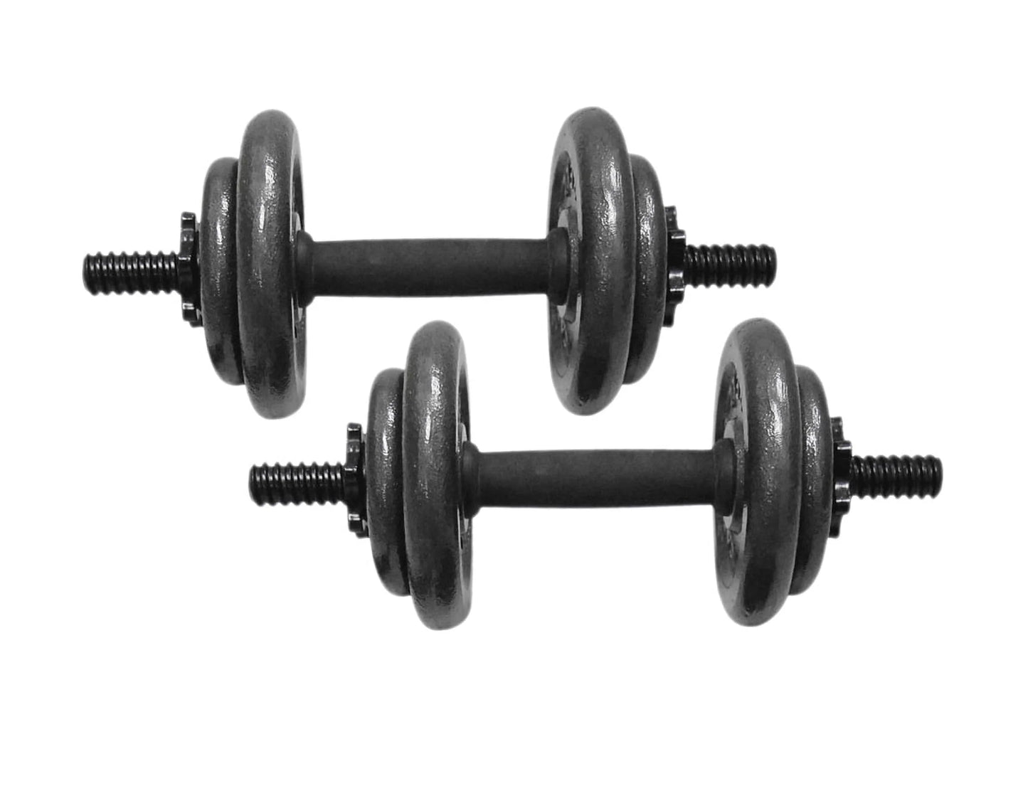 Haltères réglables en fonte AlphaWeights, vue détaillée