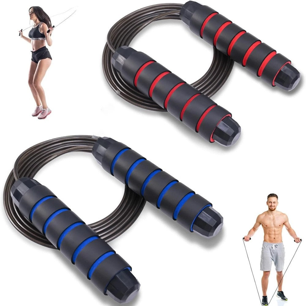 Weighted Steel Wire Jump Rope Adjustable Adult Boxing Fitness Speed Cardio
