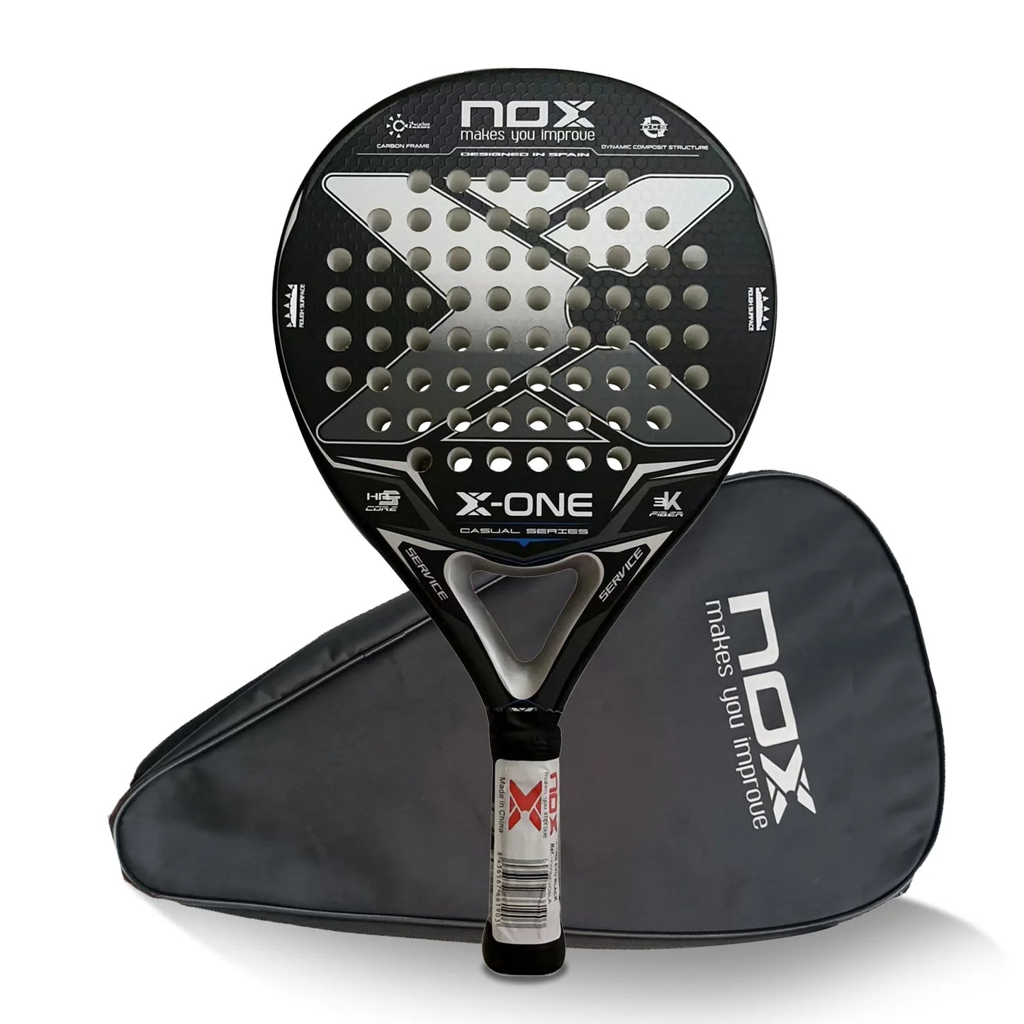 Top 1 High Quality, Professional Padel Tennis Racket, Soft Face, Carbon Fiber, Lightweight, Fashionable EVA Sport Racquet