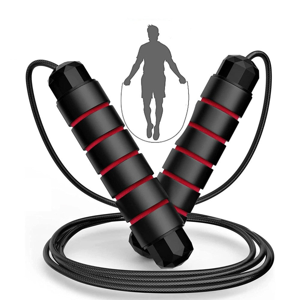Weighted Steel Wire Jump Rope Adjustable Adult Boxing Fitness Speed Cardio