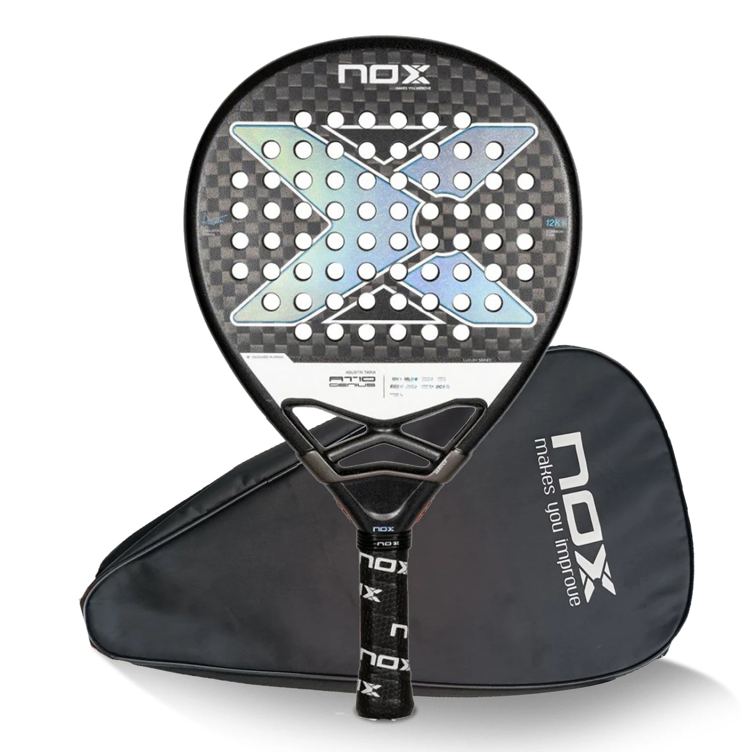 Top 1 High Quality, Professional Padel Tennis Racket, Soft Face, Carbon Fiber, Lightweight, Fashionable EVA Sport Racquet