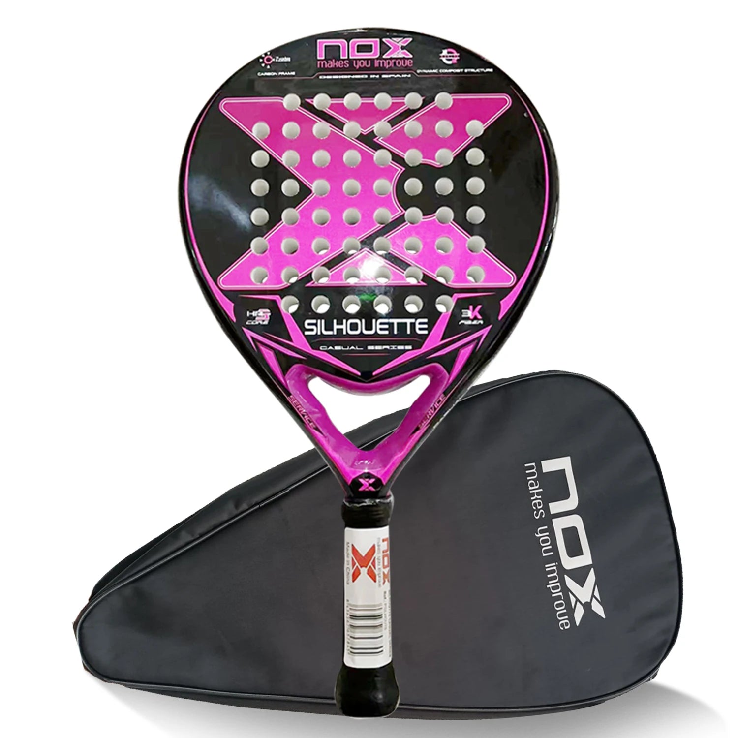 Top 1 High Quality, Professional Padel Tennis Racket, Soft Face, Carbon Fiber, Lightweight, Fashionable EVA Sport Racquet