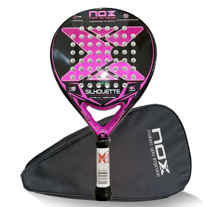 Top 1 High Quality, Professional Padel Tennis Racket, Soft Face, Carbon Fiber, Lightweight, Fashionable EVA Sport Racquet