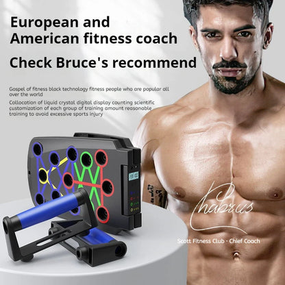 Foldable Multi-Functional Push up Board Chest Abs Training Equipment Portable Home Gym Fitness Tool for Men Core Workout