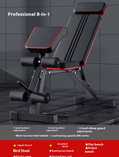 Banc AlphaWeights, structure pliable et compacte