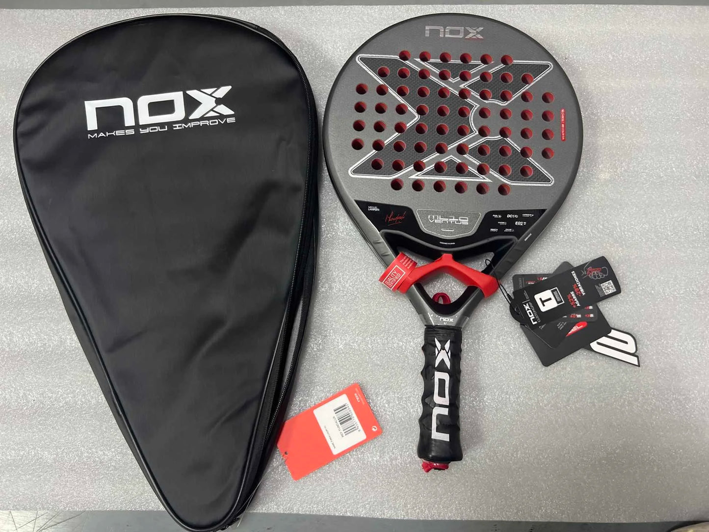 Top 1 High Quality, Professional Padel Tennis Racket, Soft Face, Carbon Fiber, Lightweight, Fashionable EVA Sport Racquet