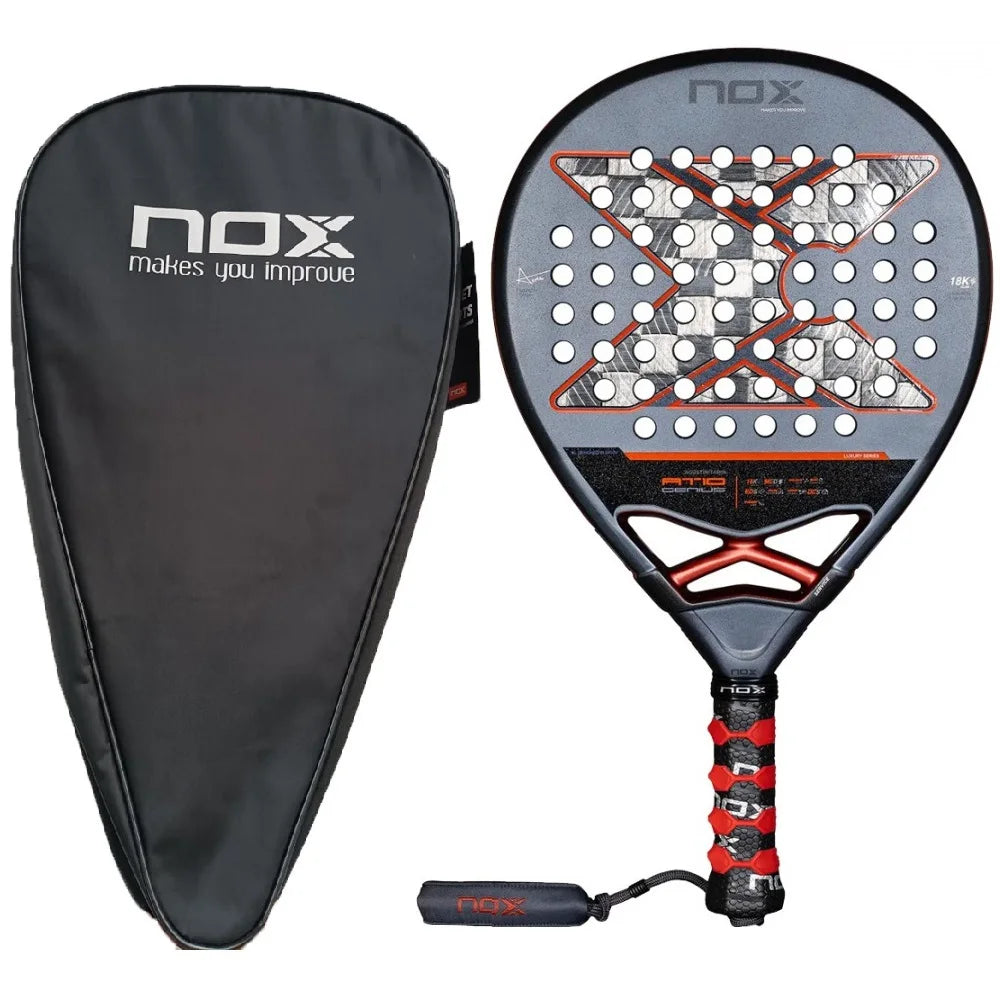 Top 1 High Quality, Professional Padel Tennis Racket, Soft Face, Carbon Fiber, Lightweight, Fashionable EVA Sport Racquet