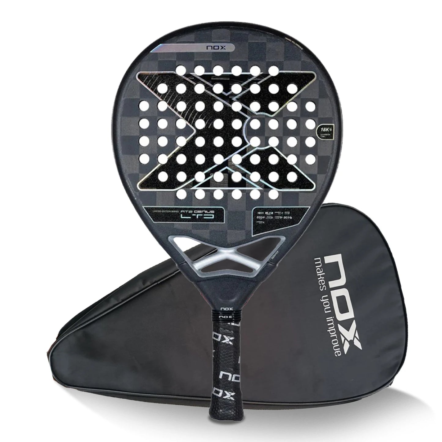 Top 1 High Quality, Professional Padel Tennis Racket, Soft Face, Carbon Fiber, Lightweight, Fashionable EVA Sport Racquet