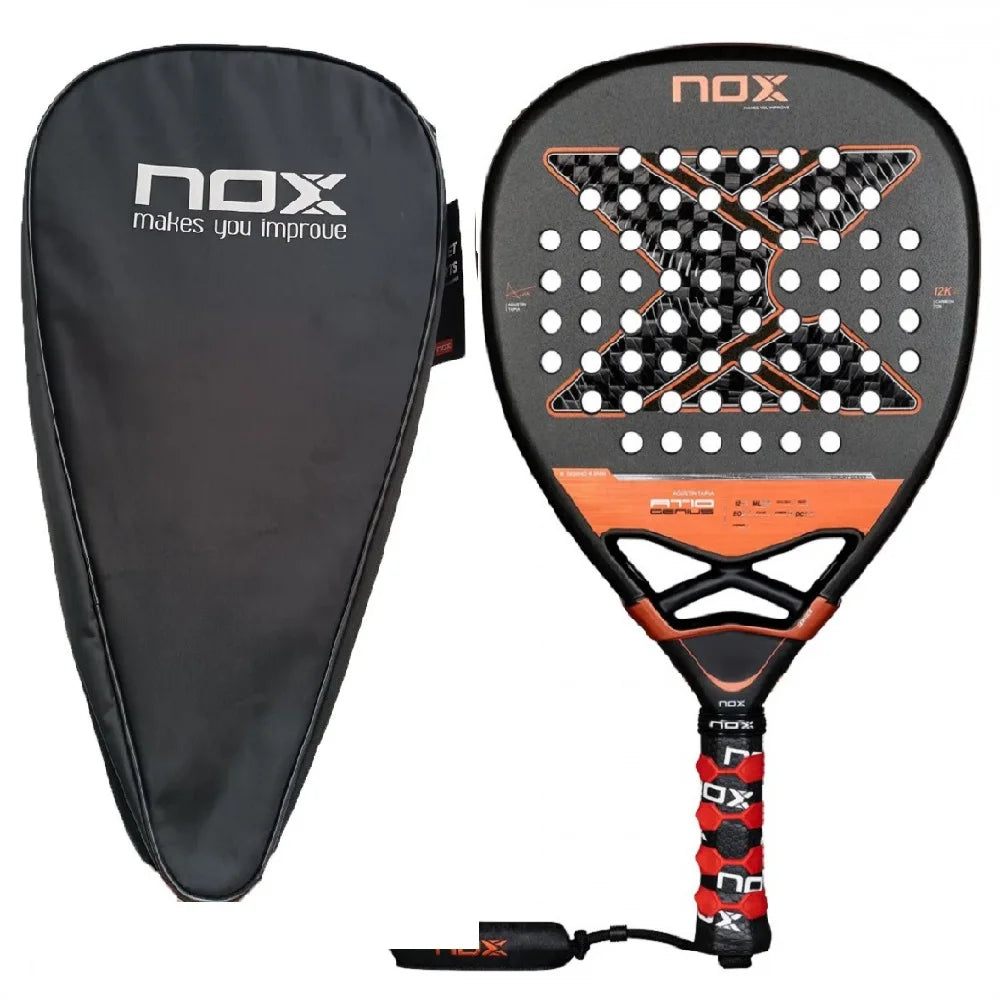 Top 1 High Quality, Professional Padel Tennis Racket, Soft Face, Carbon Fiber, Lightweight, Fashionable EVA Sport Racquet