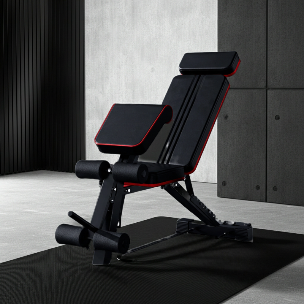 Banc de Musculation Multifonction Réglable — 8 Configurations